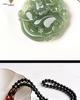 Unisex Clear Water Hetian Jade Pixiu Pendant, Double-Sided Carving with Certificate