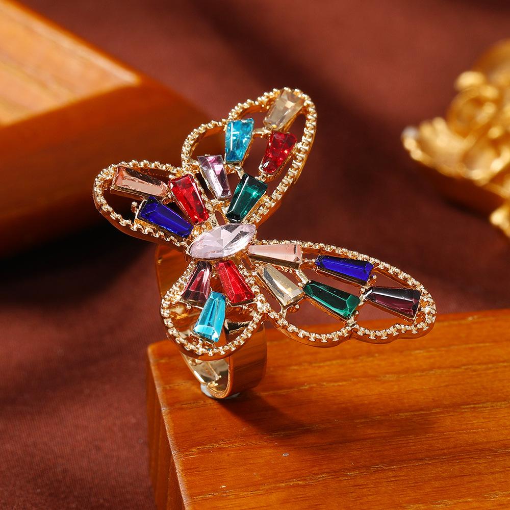 High-end New Cute Hollow-out Light Luxury Open Adjustable Ring