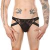 Jock string Dentelle Lowstic Noir - NoGenderWear - String Homme