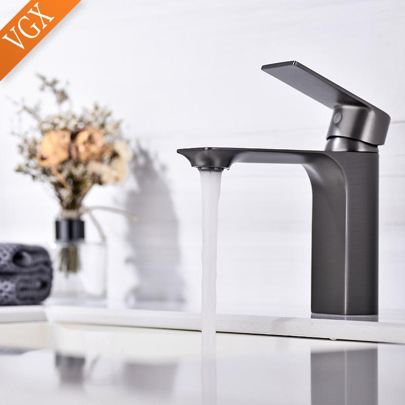 VGX Koupelnové baterie Matná černá Umyvadlová baterie Umyvadlová baterie Gurmánská Horká Studená Voda Kohoutek Umyvadlo Mosaz Jednootvorová Baterie