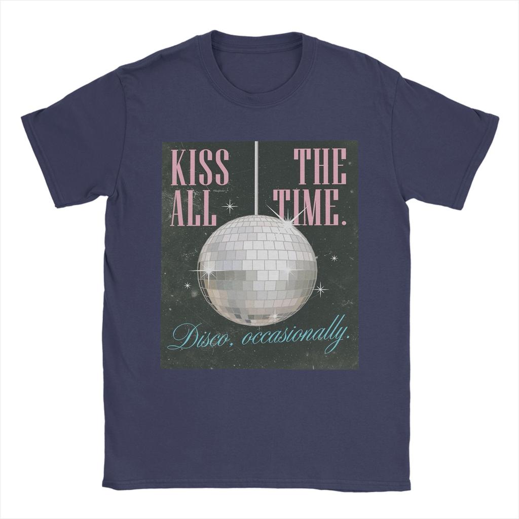 Men Harry Styles Kiss All The Time Disco Occasionally T Shirts Cotton Tops Fashion Short Sleeve Round Collar Tees Summer TShirt