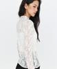 MONGDOL Lace Texture See-Through T-Shirt Ivory Mdts115Ivory