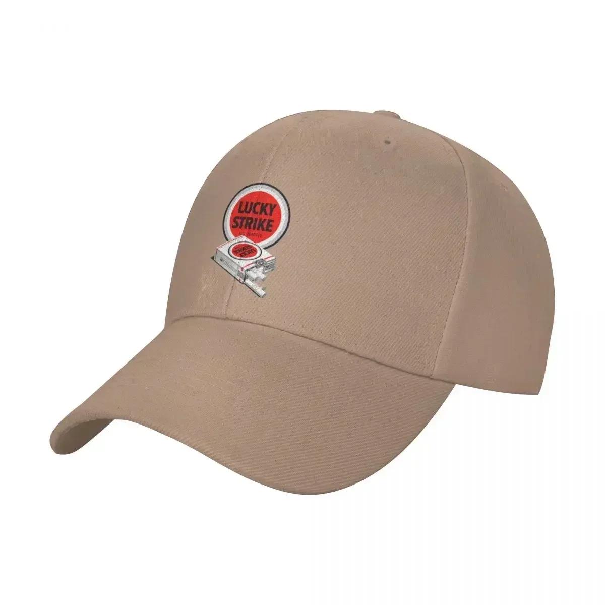 

Retro Lucky Strike Cigarettes Baseball Cap Streetwear funny hat Military Tactical Cap Baseball Men Women s
