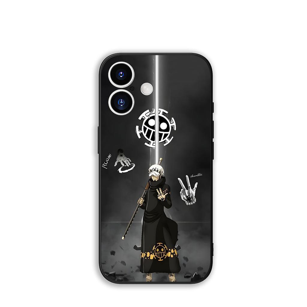 Phone Cover Trafalgar D Water Law Luffy One Piece for Apple iPhone 16 15 14 Plus 13 12 Mini 17 Pro Max + ProMax 16E Air 15+ Case