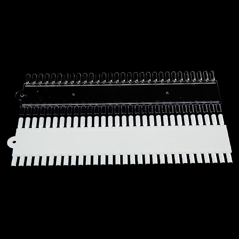 60Pcs/set False Nail Tips Nail Polish Palette Stand Show Tools Flat-Bottom Manicure Solid Plastics Nail Art Display Tools