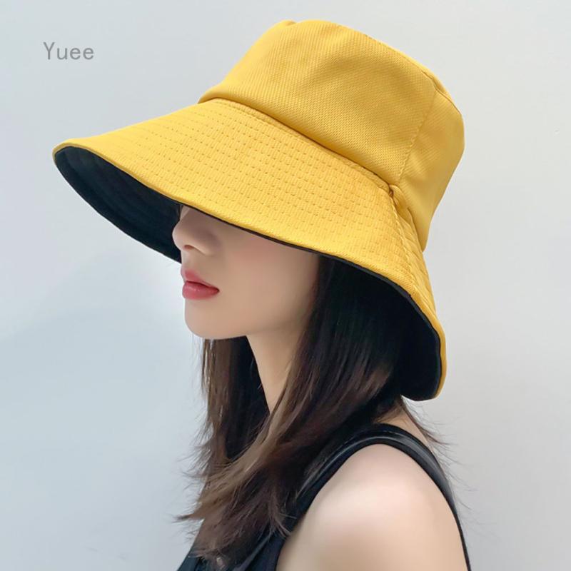 Bucket Hat Women Summer Beach Sun Cap 