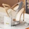 1Pcs Shoe Stacker Adjustable Shoe Slots Organizer Shoes Slots Space Saver Double Deck Rack Holder For Closet Organization