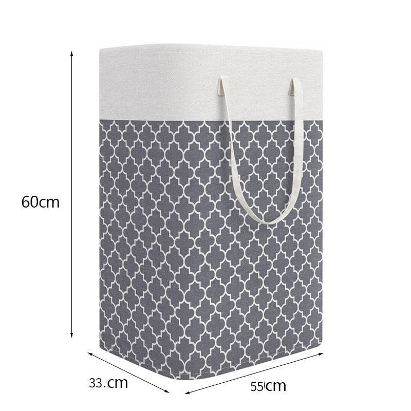 Modern Cotton Foldable Laundry Bin With Waterproof Material For Clothes And Toys