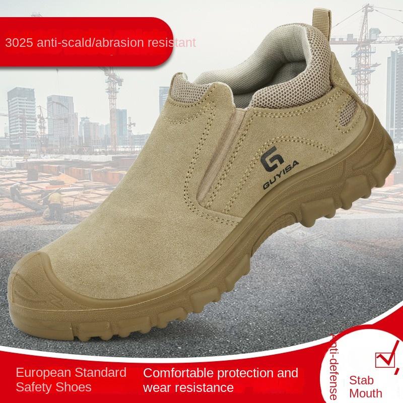 

Обувь для страхования труда, мужская стальная защитная обувь Baotou с защитой от ударов и проколов 45