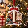 Graduation Cash Gift Box Christmas Ornament, Clear Acrylic Money Holder for Cash, Funny Xmas Tree Hanging Decoration Holiday Party Favors, Seasonal
