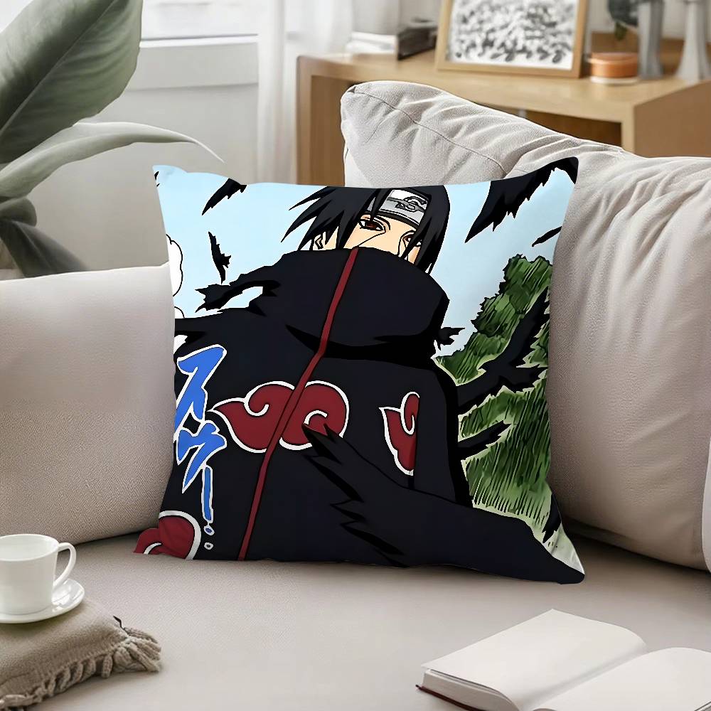 Itachi Uchiha Pillow Case Sofa And Living Room Decorative Cushion Covers Dustproof And Miteproof Invisible Zipper