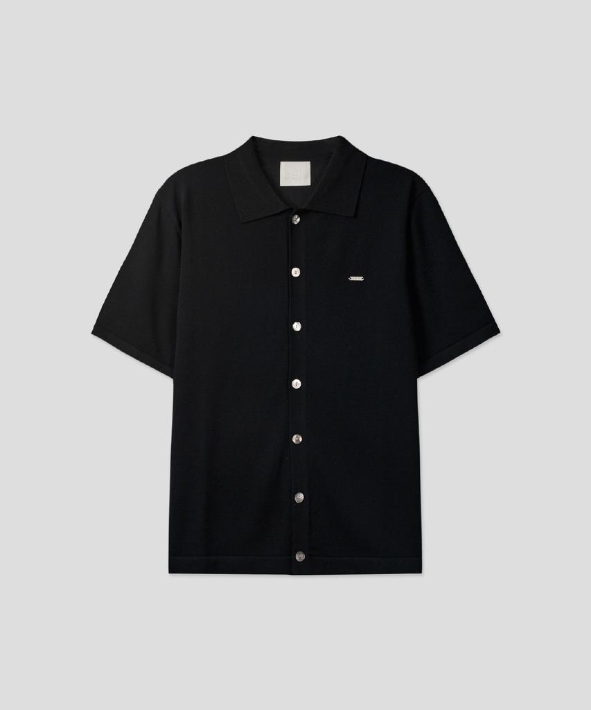 Ssei Standard Knit Shirt Cardigan Black