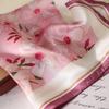 100% Mulberry Silk Scarf Women's Printed Small Square All-match Light Luxury Thin