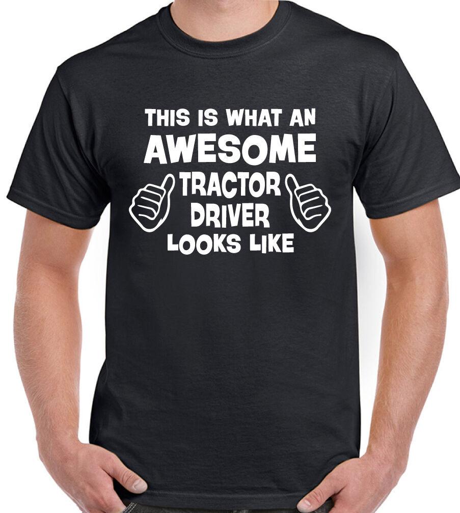 Tractor Driver T-shirt Farmer Farming Farm Mens Funny MF Massey Ferguson Awesome L