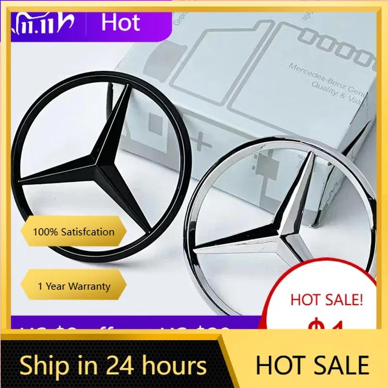 Pro Mercedes Benz 3D ABS Černý Hvězdný znak na zadním kufru Pro Mercedes Benz W203 W204 W205 W212 W213 W176 W177 W222 W223 W117 W246 X15