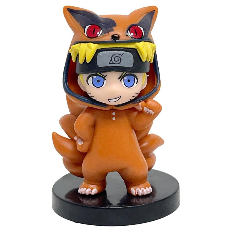 Trendy Clothing NARUTO Action Figure 8pcs/set Kyuubi Naruto Shuukaku Gaara Sakura  Sasuke Utachi Kakashi Hinata Q Version Model