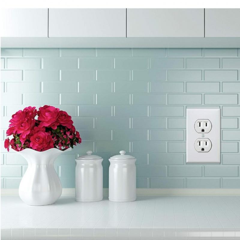 3PCS Funny Fake Power Outlet Stickers, Prank Wall Decals for Office and Home, Joke Socket Switch Decals, Home Decor Prank Gadget