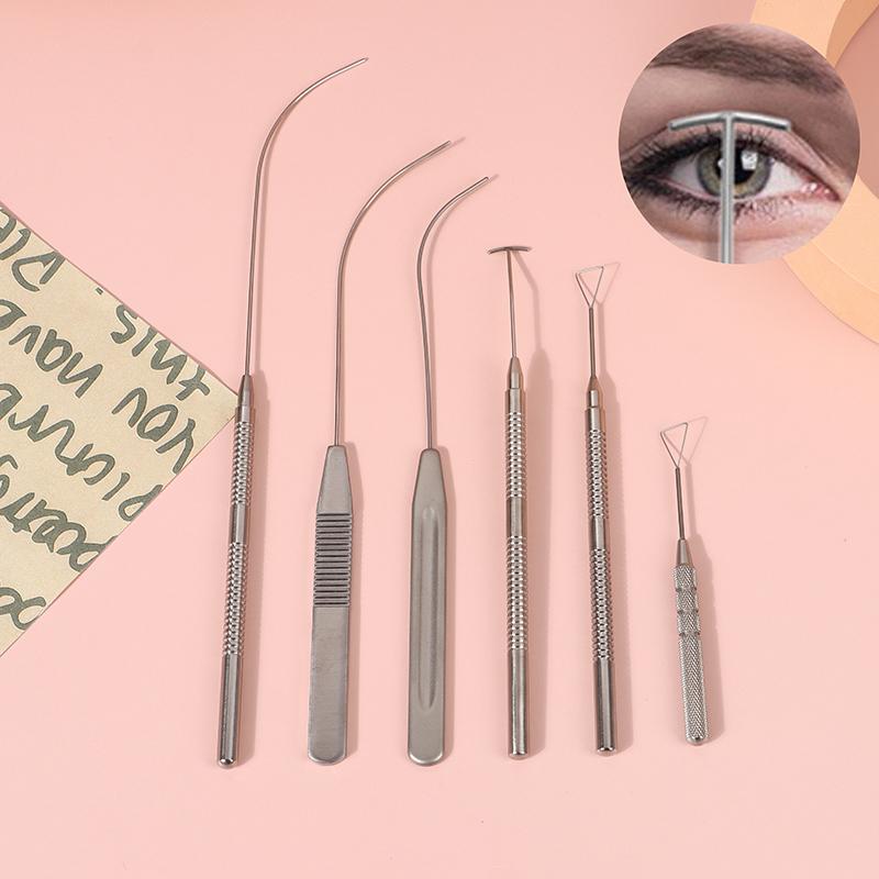 Çift Göz Kapağı Tasarımcısı Üçgen Simülatör Kavisli Şekilli Çift Göz Kapağı Gömme Aleti T Şekilli Tasarımcı Oftalmik Aletler