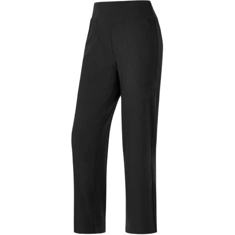 Skechers Freedom GOSTRETCH Yoga Solid Color Comfortable Wide Leg Pants Women Pants Deep-Night-Black P324W058-03B6 S