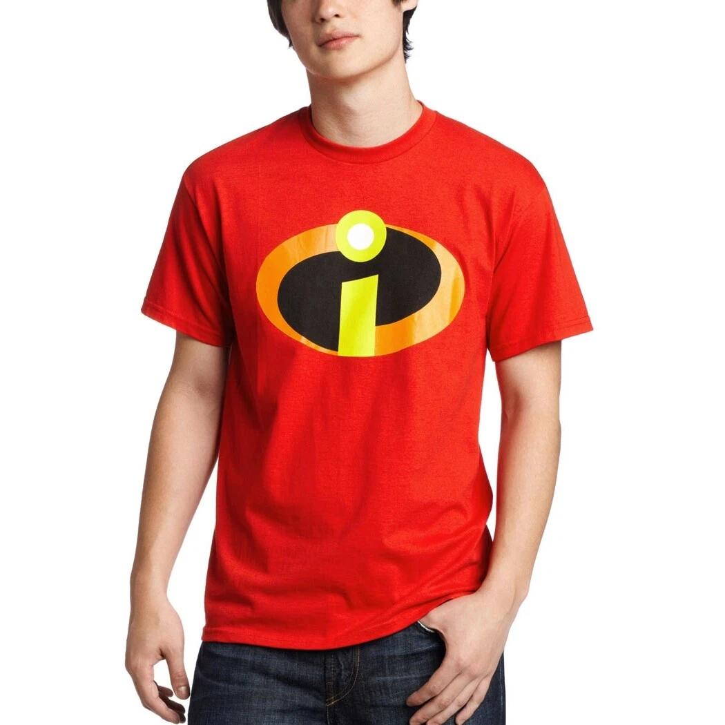 The Incredibles Movie Symbol Logo Adult 100% Cotton T-shirt Mens Tees Top 2XL