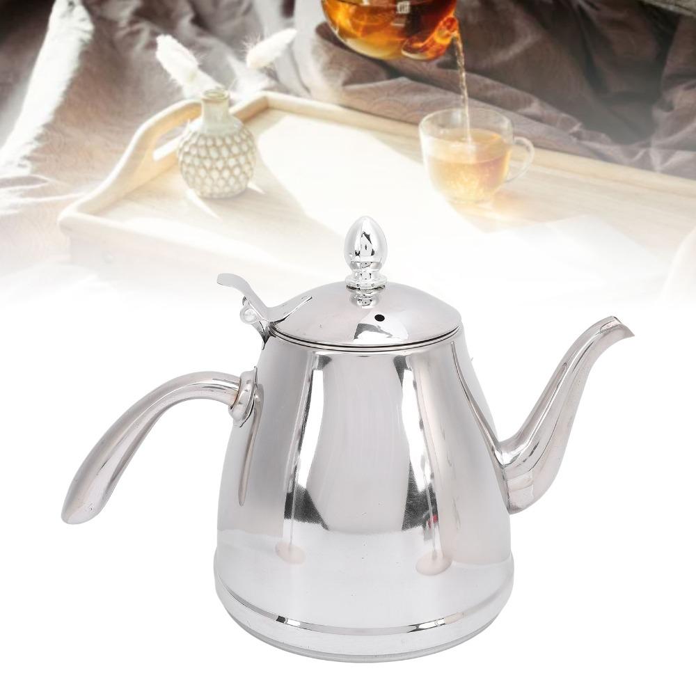 1.5L Capacity Gooseneck Teapot Stainless Steel Stainless Steel Kettle  Coffee Brewing