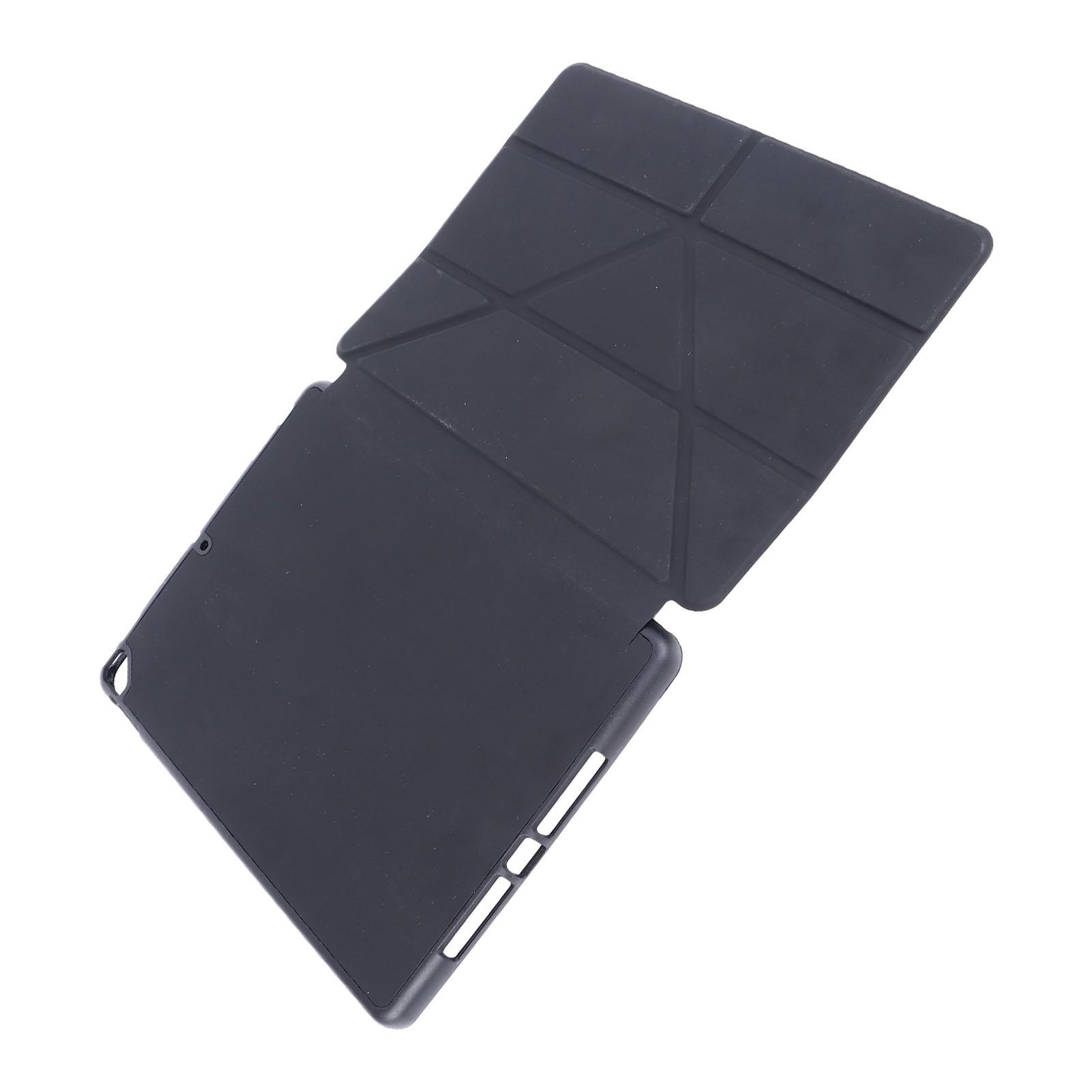 

Tablet Case Black Soft TPU Precise Cutouts Pencil Holder Multi Angle Support Case for IOS Tablet