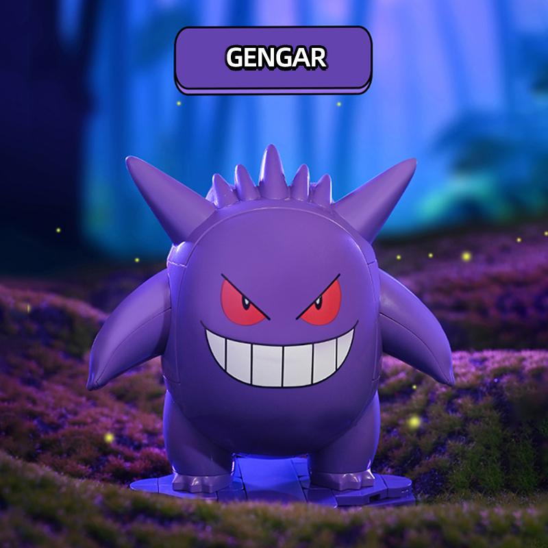 non-toxic Pokmon Series Building Blocks Pikachu Jigglypuff Kirby Togepi Gengar Ornaments Cartoon Model Bricks Kids DIY Toys Holiday Gifts