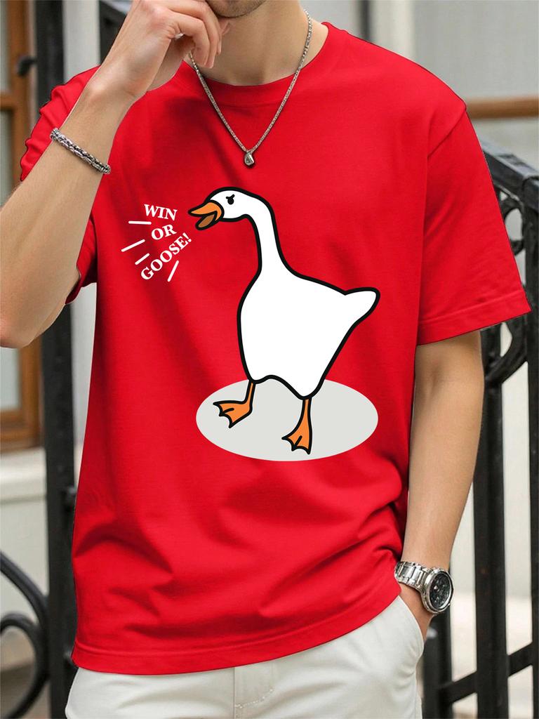 Win Or Goose Printed TShirts Womens Summer Cotton Tops Loose ONeck Comfortable Short Sleeve T Shirts Casual Womans Clothes