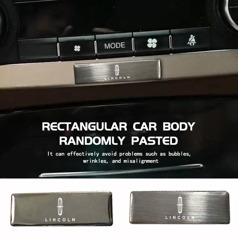 Car Logo Body Sticker Aluminum Alloy Emblem Auto Stickers For Lincoln Navigator MKX Nautilus Continental Corsair Voyager gfsd7