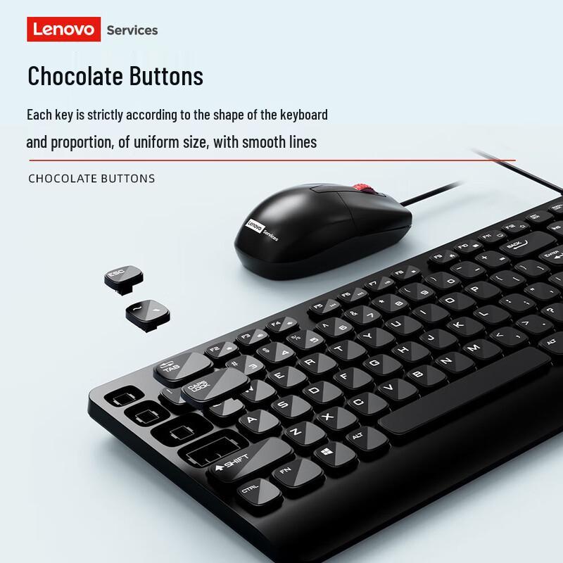 Lenovo KM301 Wired Keyboard & Mouse Combo