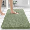 Homaxy Chenille Plain Hairy TPR Material Door Mat Indoor Non Slip Door Mat Dirt Trap Absorbent Mat Absorbs Water Bathroom Mat