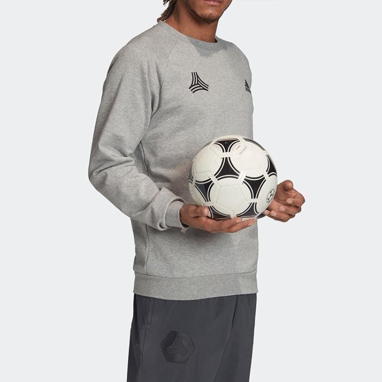 Adidas Creator Soccer Athletic Loose-Fit Pullover Hoodie Men Tops Light-Grey FU3662