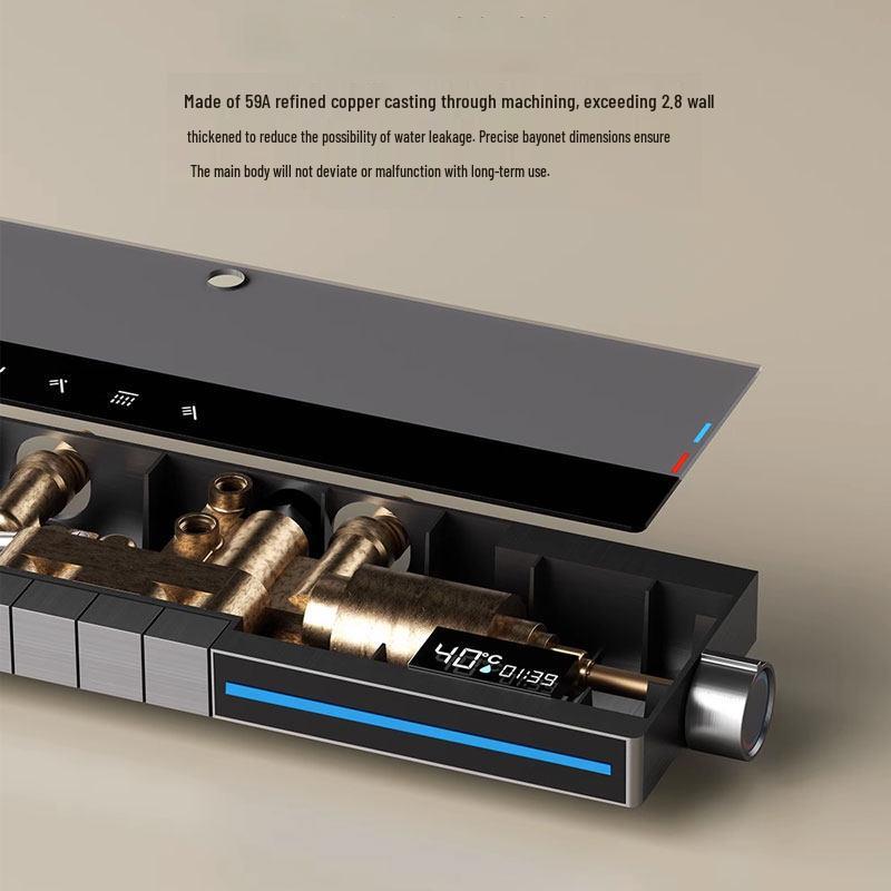 Smart Digital Shower System with Ambient Lighting