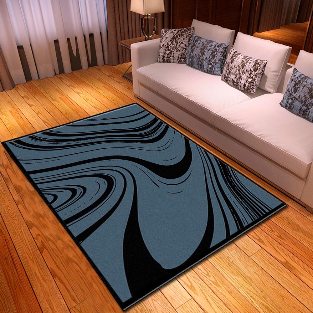 Textured Large Carpet Feather Wind Bedroom Floor Mat