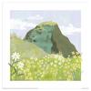 Tall Boy Prints Grassy Mountain Print