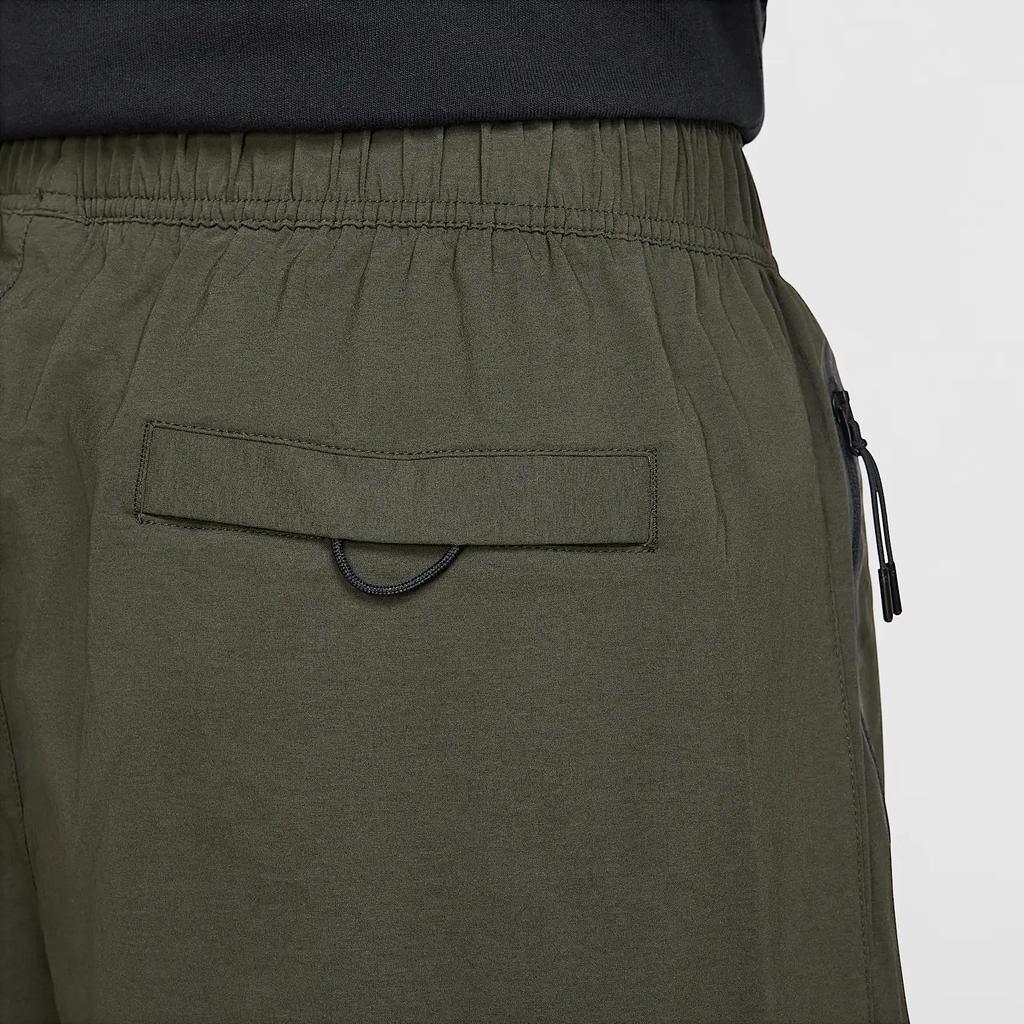 Nike Tech Solid Color Comfortable Fashionable Versatile Knitted Sports Pants Men Bottoms Redwood Black HM7159356