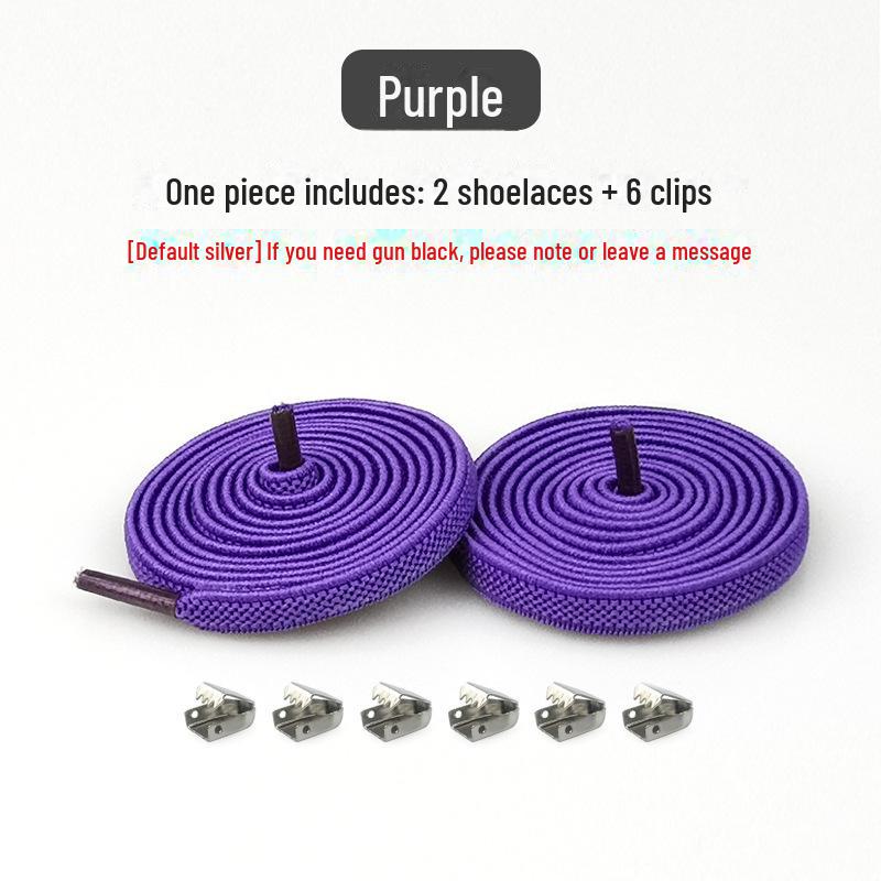 Snap Button Lazy Clip Shoelaces - Versatile for Kids, Adults, Men, Women - Black & White - Free Tie - Free Elastic