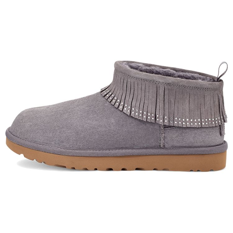 UGG Women s Ultra Mini Fringe Bling Purple Grey 1121576-SHA 36