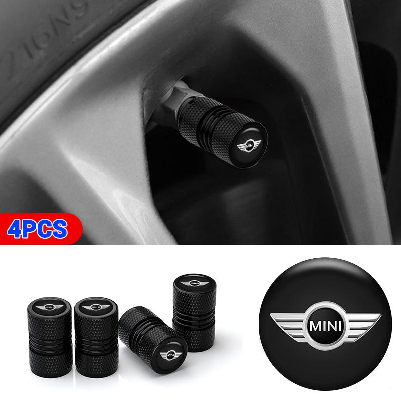 OGGM9 4PCS Anti-slip Car Wheel Tire Valve Cap Protect Cover For BMW Mini Cooper R50 R53 R55 R56 R60 R61 F54 F55 F56 F60 Accessories