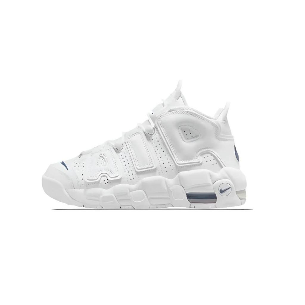 Nike Air More Uptempo Velvet Rabbit Pink Leather Women's Mid-Top Basketball Shoes Abrasion-Resistant Pink DH9719-100(Team1068-)-Random Packaging Bags