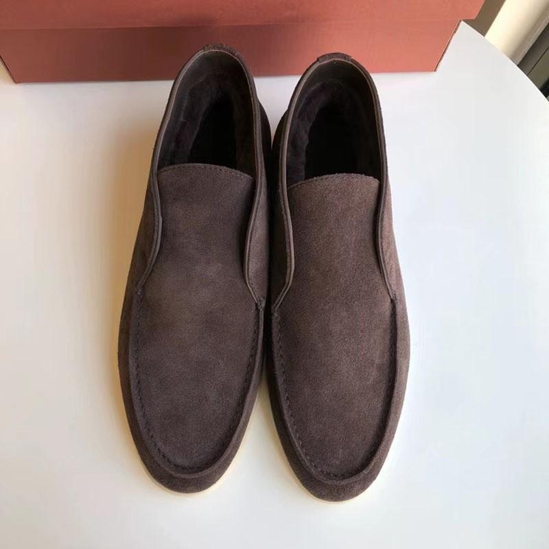 Cool boots new LP men's shoes high-top loafers lazy one-pedal casual single shoes flat-soled large