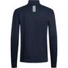 Emporio Armani EA7 FW24 Felpa con Zip e Maniche Lunghe, Collo a Polo con Logo a Lettere da Uomo, Blu Scuro, 8NPM31-PJVRZ-1562