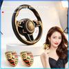 1Pcs Car Steering Wheel Cover Sticker Badge Decoration Auto Accessories For Porsche Paramela Cayenne Macan Boxster Cayman 718 911 918 944 958 971 991