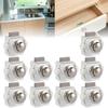 10Pcs Camper Car Push Button Latch Lock Diameter 20mm RV Caravan Motor Home Cabinet Drawer Latch Locks For Furniture Hardware