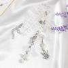 Angel Cross Rear View Mirror Charm - Crystal Angel Wing Pendant Hanging Chain, Religious Cross Car Suncatcher Ornament, Spiritual Car Interior Decor