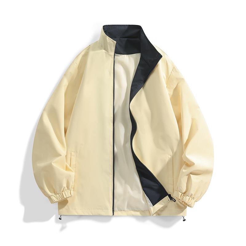 

Мужская куртка весна и осень новая повседневная мужская верхняя одежда корейская версия универсальный воротник-стойка хулиганская красивая мужская куртка куртка мужская 3XL