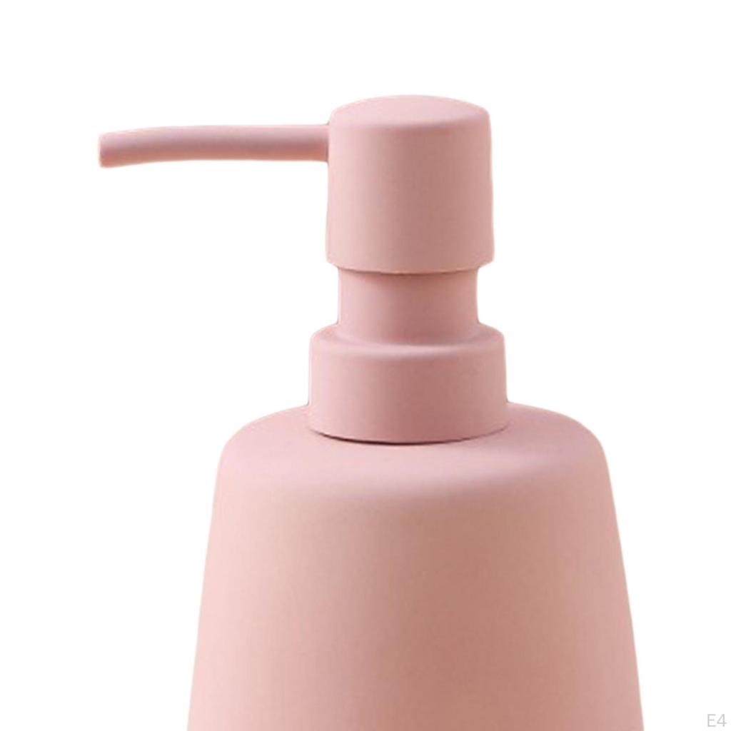 Ceramic Pump Soap Dispenser, Liquid Hand Bathroom Container for Laundry