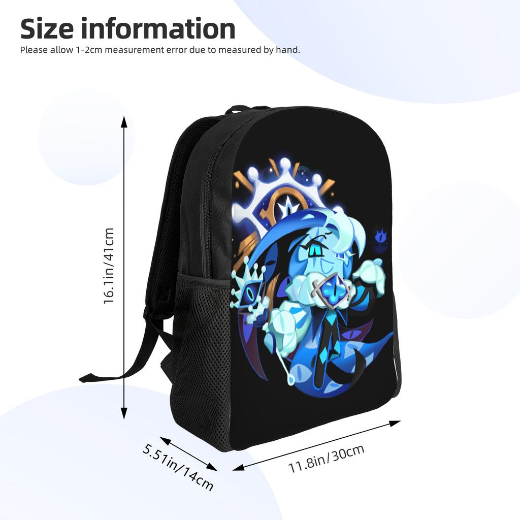 Zaino Shadow Milk Cookie Run Kingdom per Uomo Donna Casual Studente Lavoro Daypack Carino Cartone Animato Anime Laptop Borse in Tela Durevole