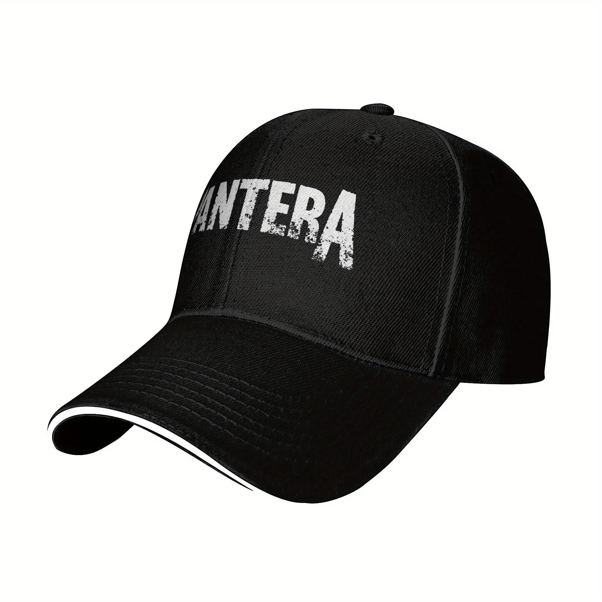 

Pantera Logo Print Baseball Cap Hiking Fishing y2k Cool Trucker Hat Men Women Vintage Sunscreen Baseball Caps Adjustable