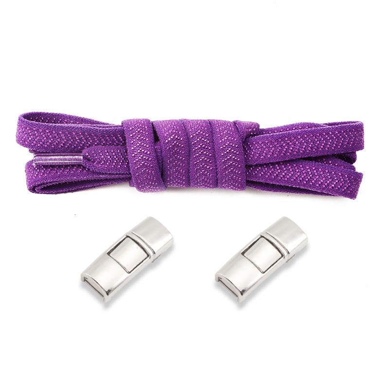Druckverschluss Schnürsenkel ohne Binden Elastische Schnürsenkel Turnschuhe 8MM Breit Flach Schnürsenkel Ohne Binden Kinder Erwachsene Laufschuh Schnürsenkel für Schuhe